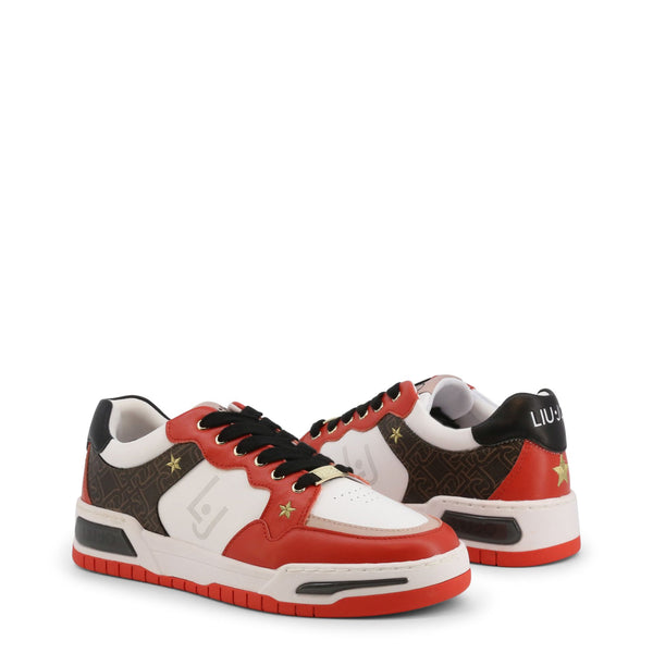 Liu Jo BA2185PX14191656 Scarpe Sneakers Donna Bianco Rosso - BeFashion.it