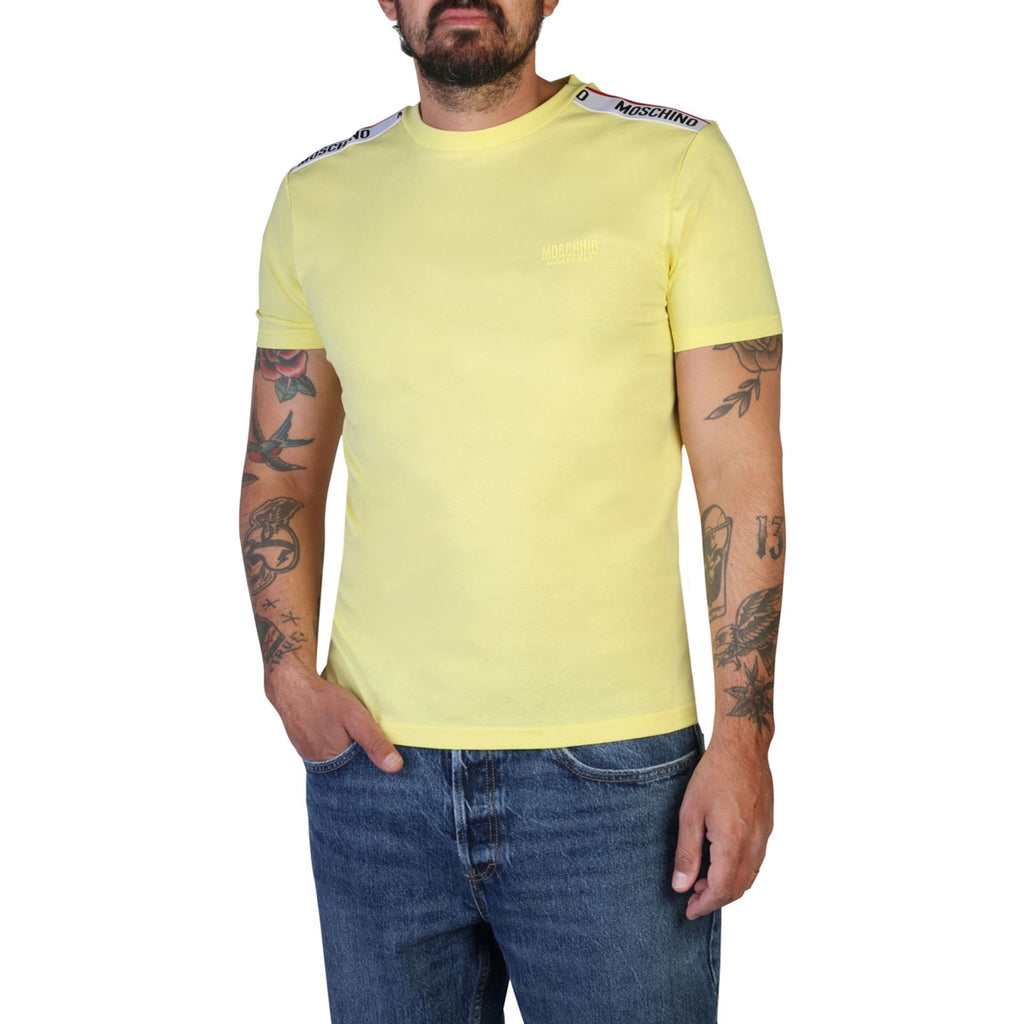 Moschino A0781-4305 T-shirt Maglietta Uomo Giallo