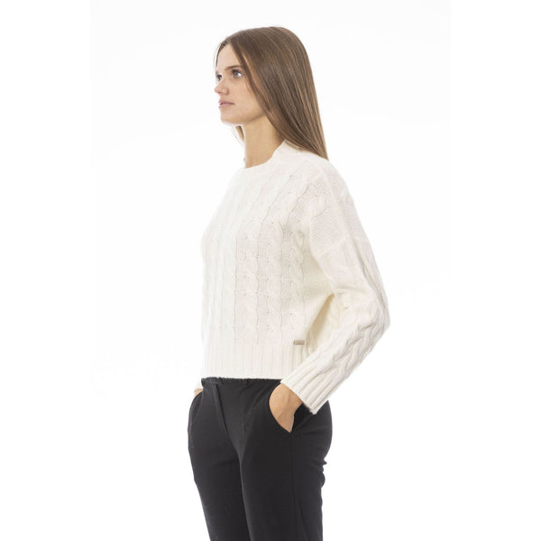 Baldinini Trend VOLTERRA NW1181 Maglia Maglione Donna Made in Italy Bianco - BeFashion.it
