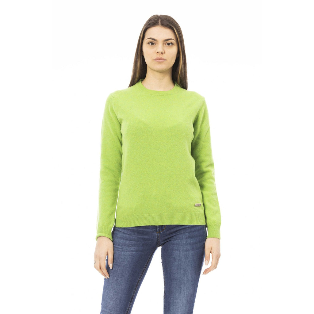 Baldinini Trend GENOVA GC8019 Maglia Donna Made in Italy Verde Acido