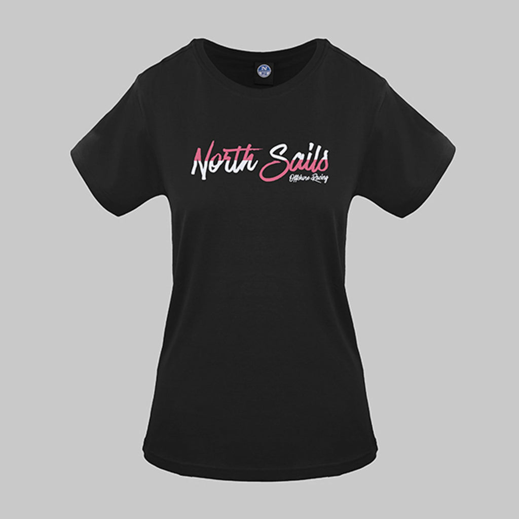 North Sails 9024310999 T-shirt Maglietta Donna Nero