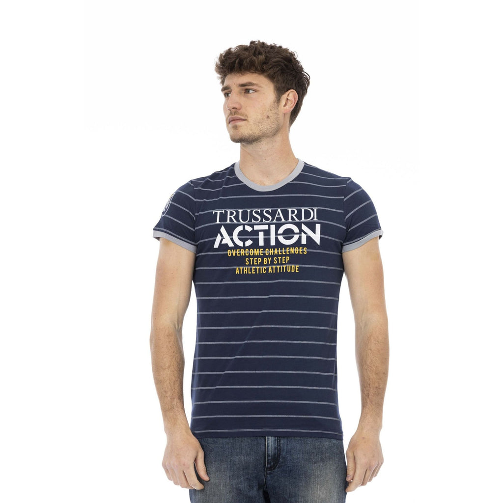 Trussardi Action 2AT24 R T-shirt Maglietta Uomo Blu Navy