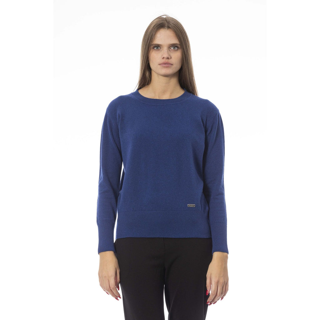 Baldinini Trend MATERA AD8800CE Maglia Maglione Donna Blu - BeFashion.it
