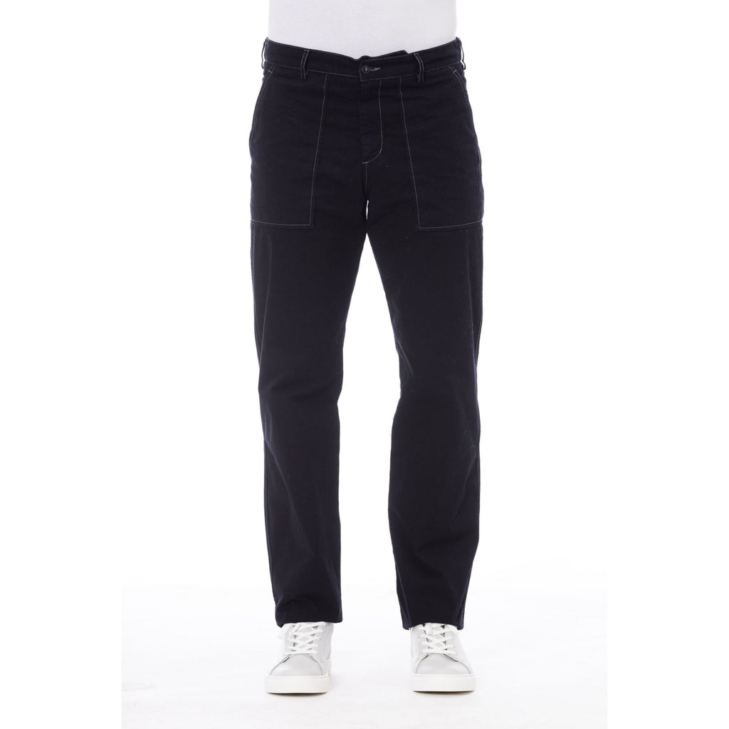Alpha Studio AU5930Q Pantaloni Made in Italy Blu Navy
