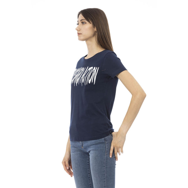 Trussardi Action 2BT01 T-shirt Maglietta Donna Blu Navy - BeFashion.it