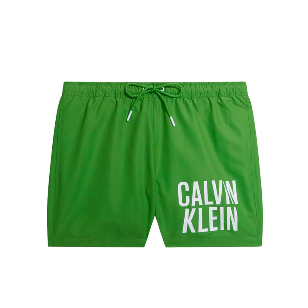 Calvin Klein KM0KM00794 Costume da Bagno Boxer Pantaloncini Uomo Verde - BeFashion.it