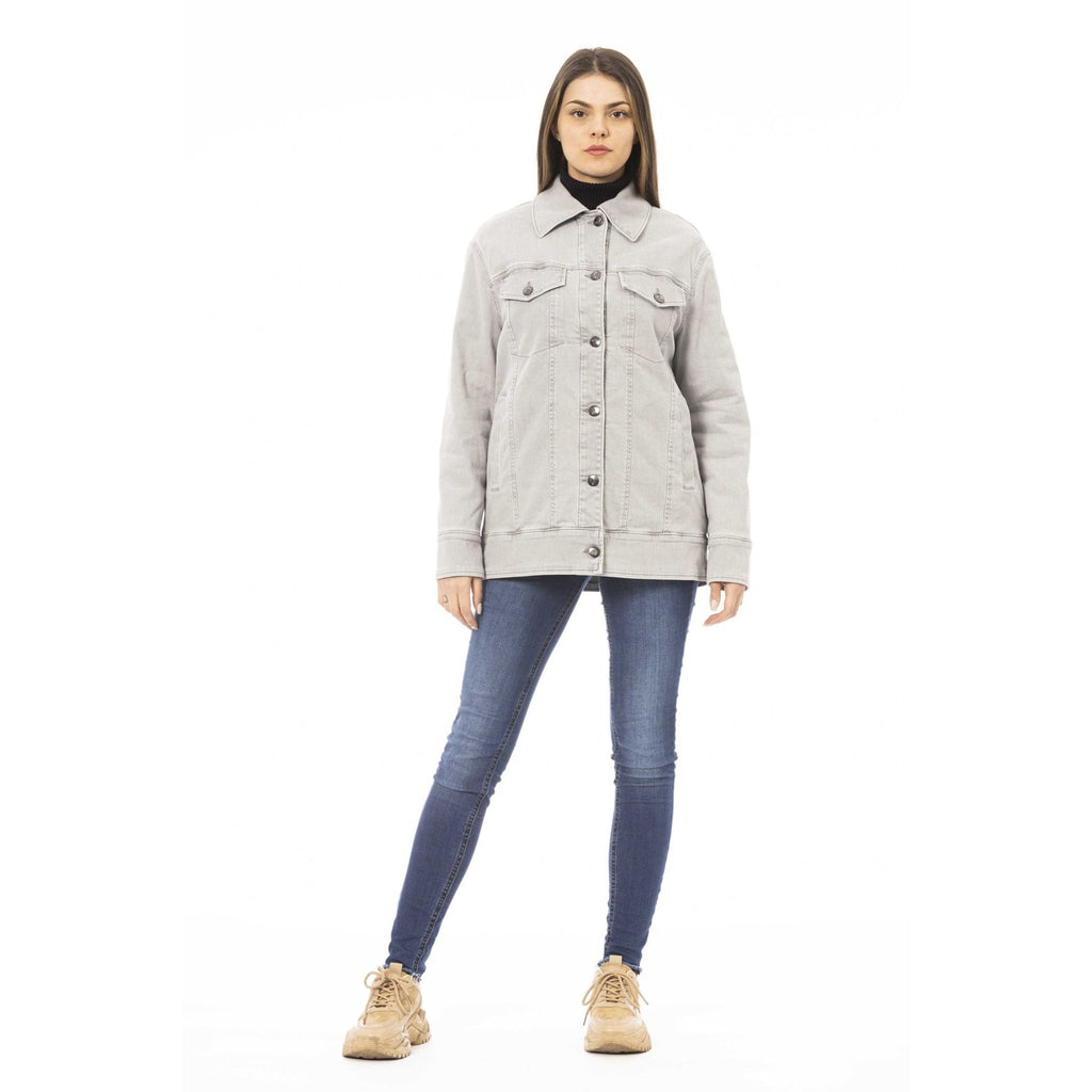 Jacob Cohen J9133 07729W3 Giacca Giubbotto Jeans Donna Made in Italy Grigio