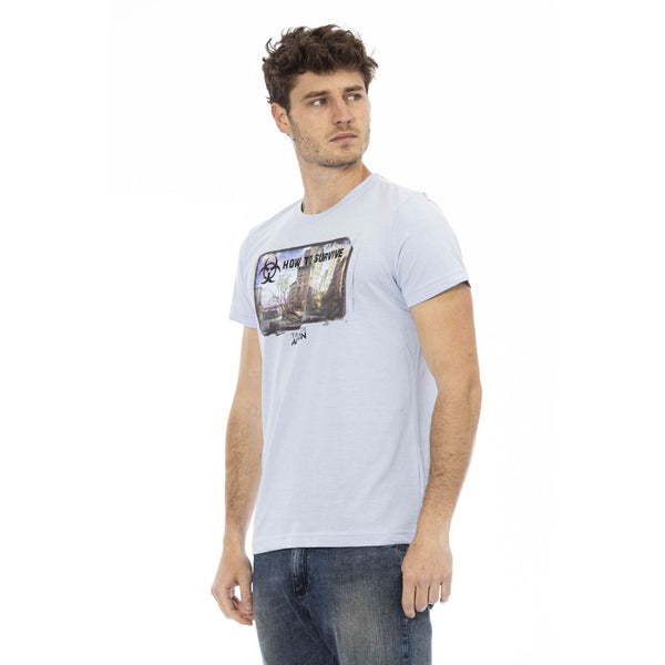 Trussardi Action 2AT03C T-shirt Maglietta Uomo Celeste