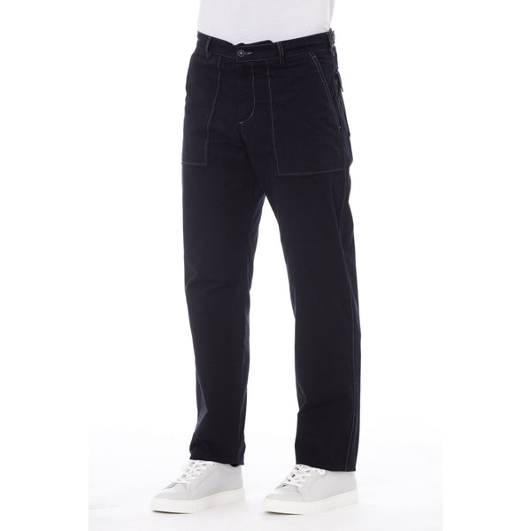 Alpha Studio AU5930Q Pantaloni Uomo Made in Italy Blu Notte - BeFashion.it