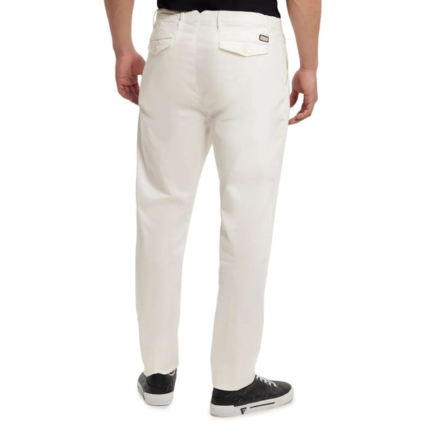 Guess M4GB27 WG3QA Pantaloni Uomo Bianco