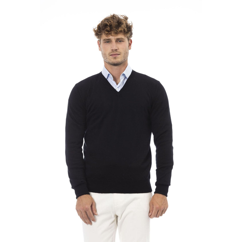 Alpha Studio AU5491AE Maglia Uomo Made in Italy Nero