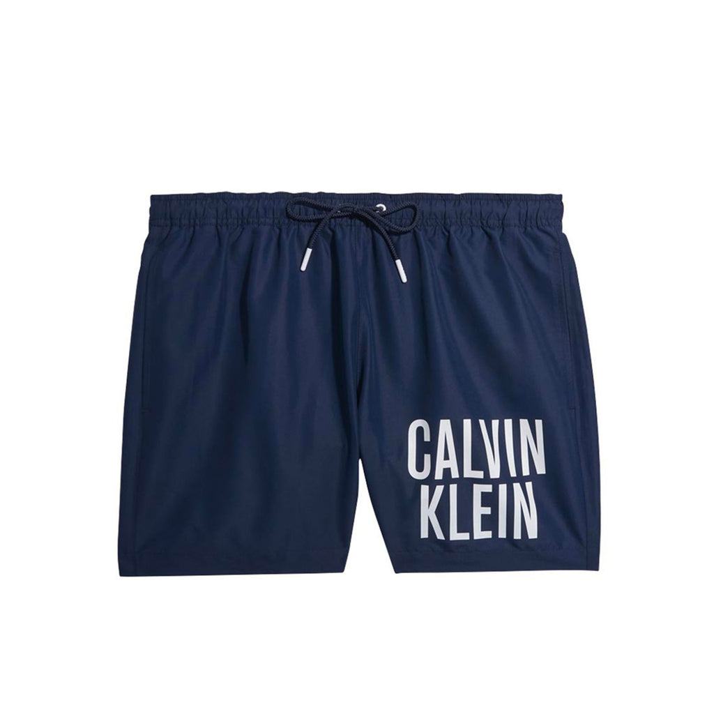 Calvin Klein KM0KM00794 Costume da Bagno Boxer Pantaloncini Uomo Blu Navy - BeFashion.it