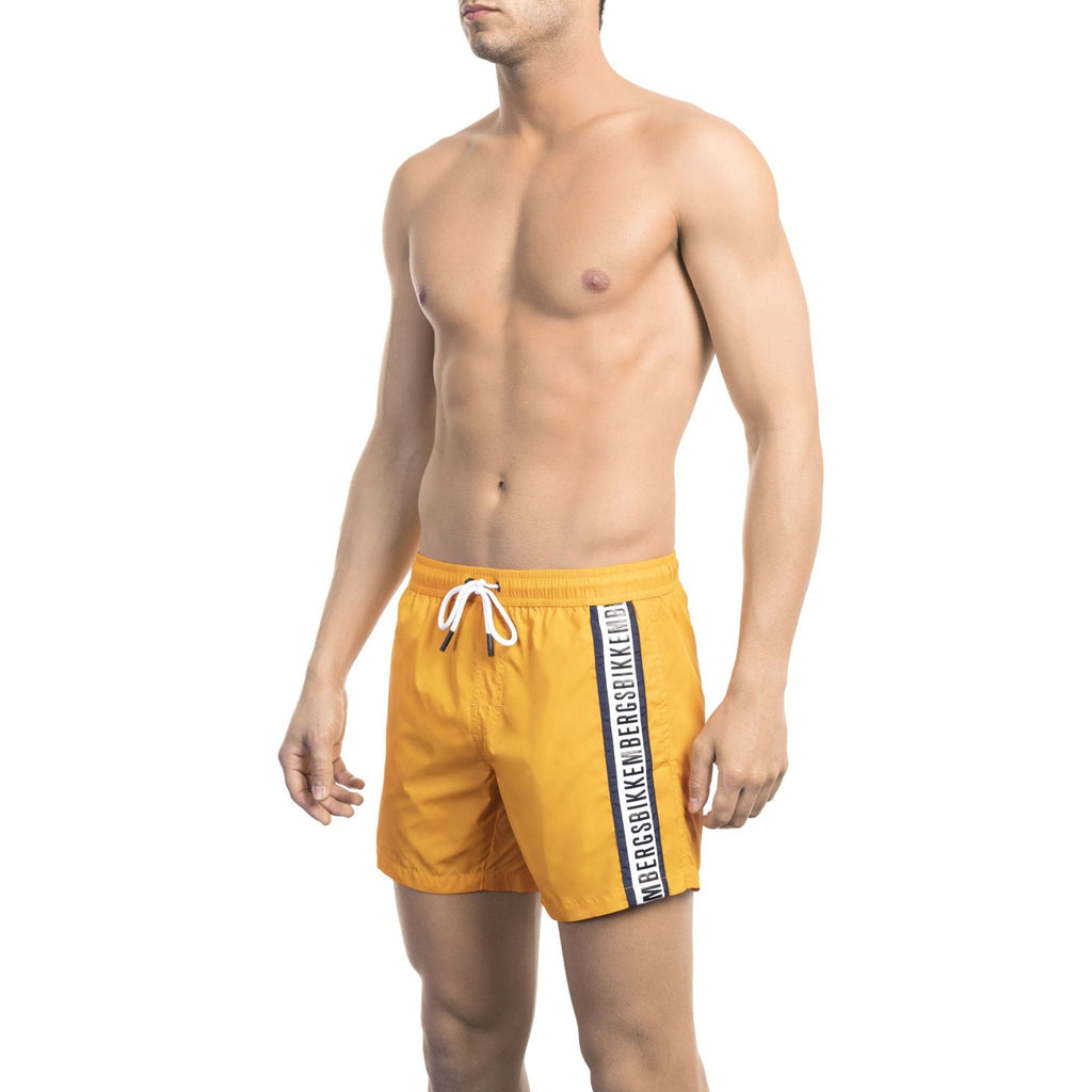 Bikkembergs Beachwear BKK1MBS02 Costume da Bagno Boxer Pantaloncini Uomo Arancione
