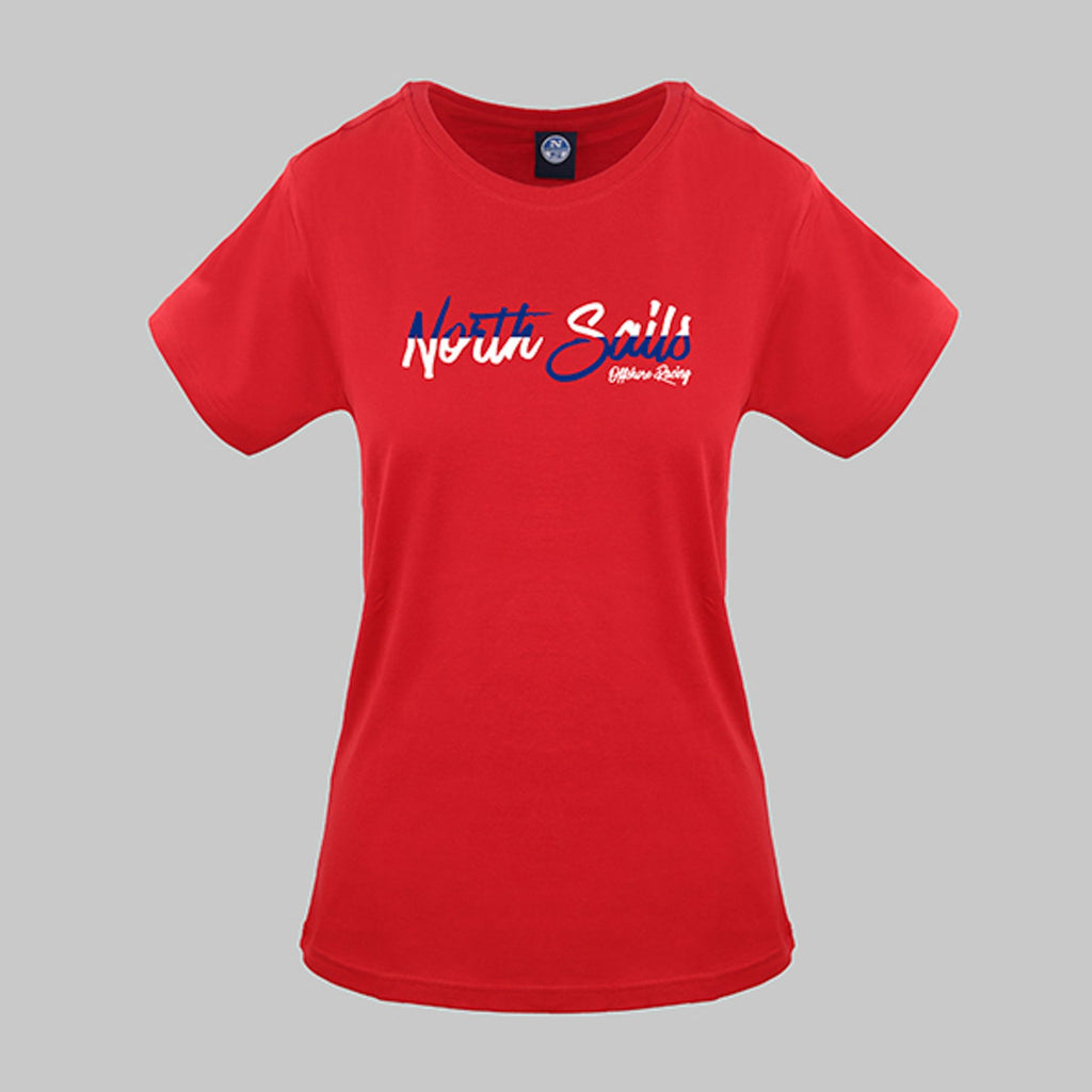 North Sails 9024310230 T-shirt Maglietta Donna Rosso