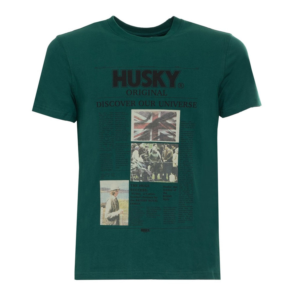 Husky TYLER HS23BEUTC35CO196 T-shirt Maglietta Uomo Verde
