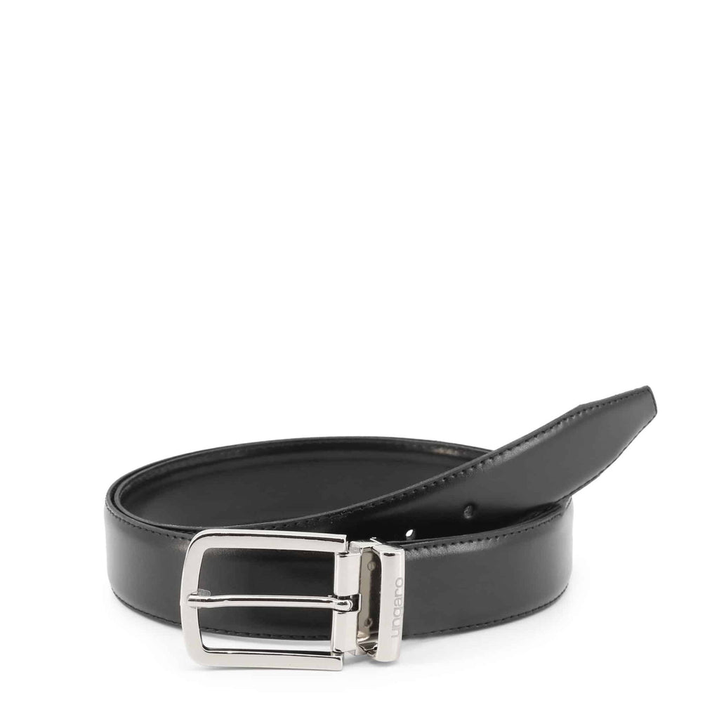 Ungaro UBLT000054 Cintura Cinta Uomo Made in Italy Nero