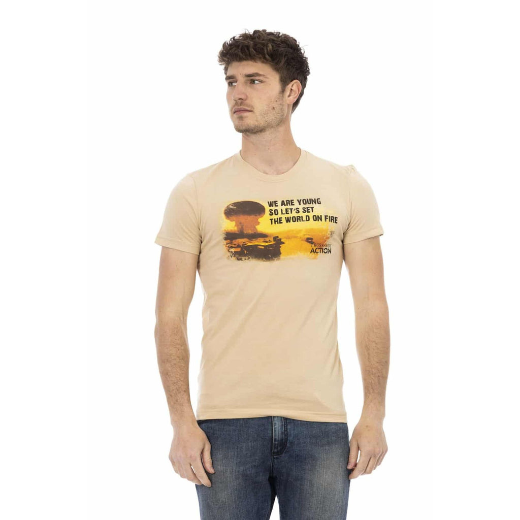 Trussardi Action 2AT02C T-shirt Maglietta Uomo Beige