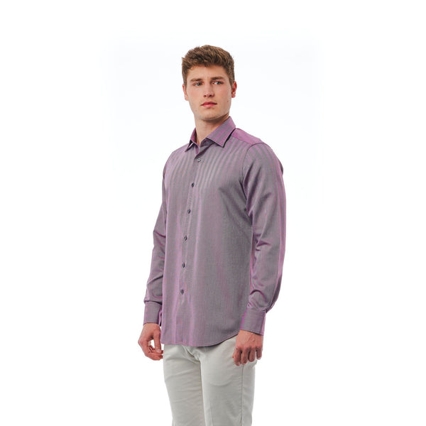 Bagutta 050 AL57168 Camicia Uomo Blu Rosso