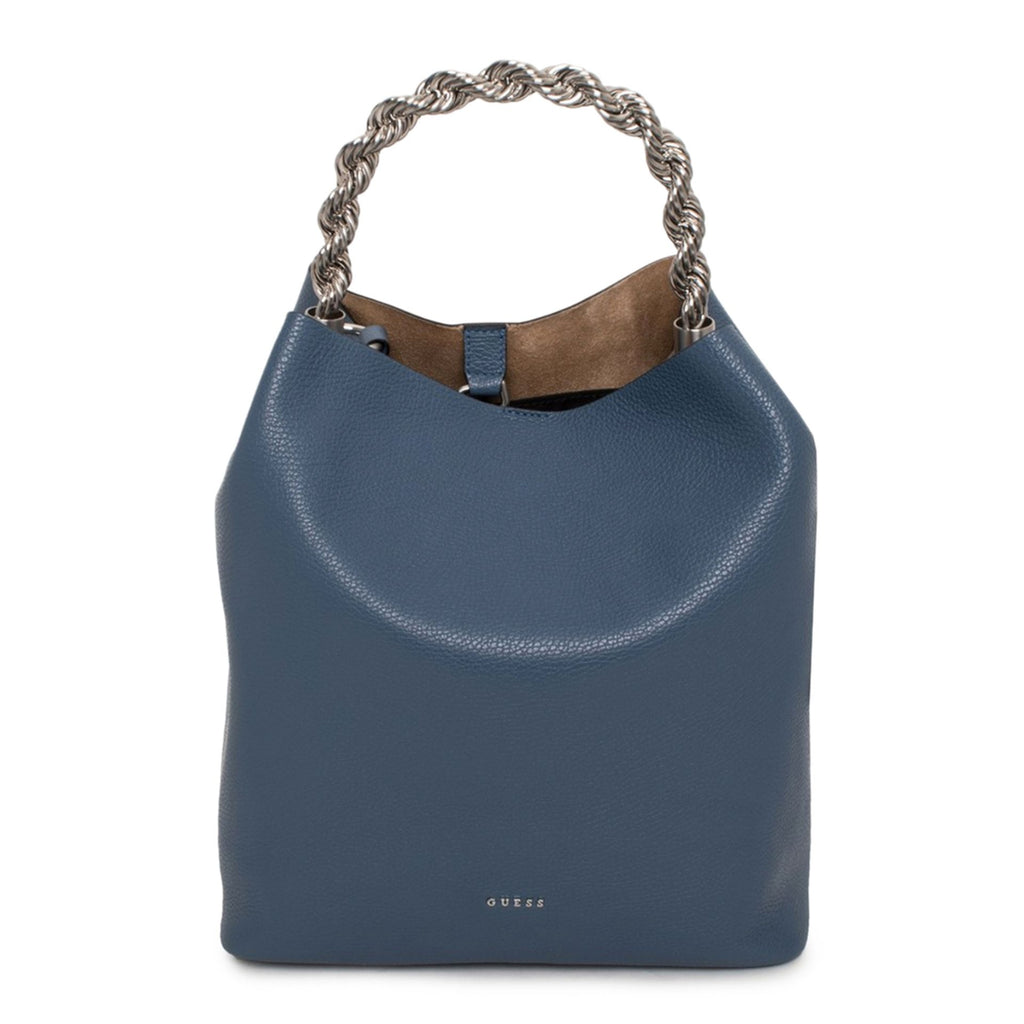 Guess HWAIDM L1401 Borsa a Spalla Pelle Donna Made in Italy Blu