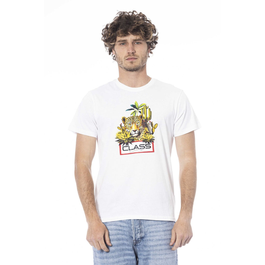 Cavalli Class CLL2MTS04SXH01B T-shirt Maglietta Uomo Bianco - BeFashion.it