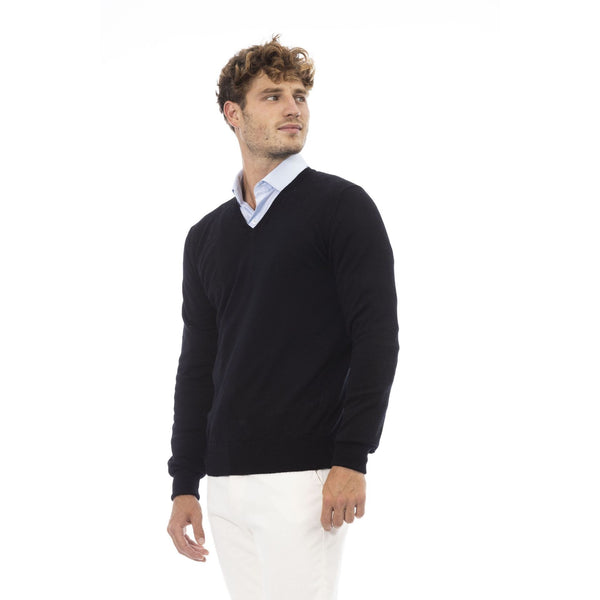 Alpha Studio AU5491AE Maglia Uomo Made in Italy Nero