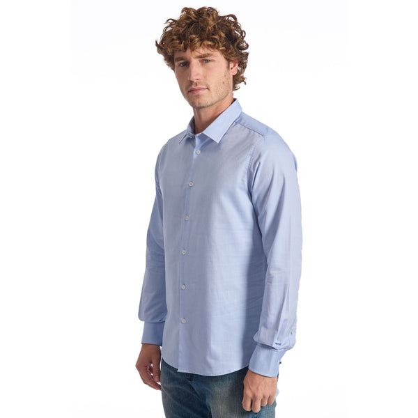 Baldinini Trend 001BDT Camicia Uomo Made in Italy Azzurro - BeFashion.it