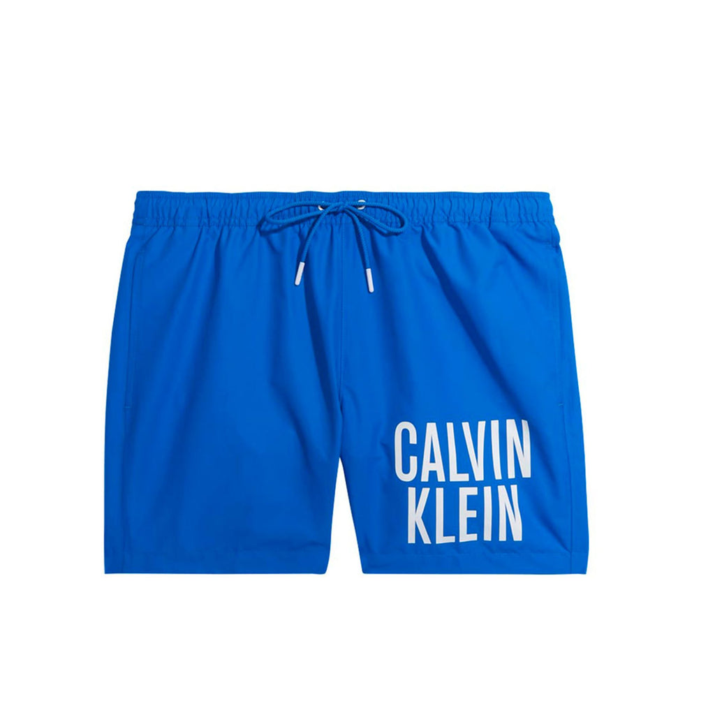 Calvin Klein KM0KM00794 Costume da Bagno Boxer Pantaloncini Uomo Blu