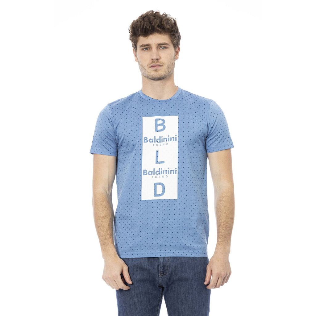 Baldinini Trend COMO TSU538 T-shirt Maglietta Uomo Azzurro