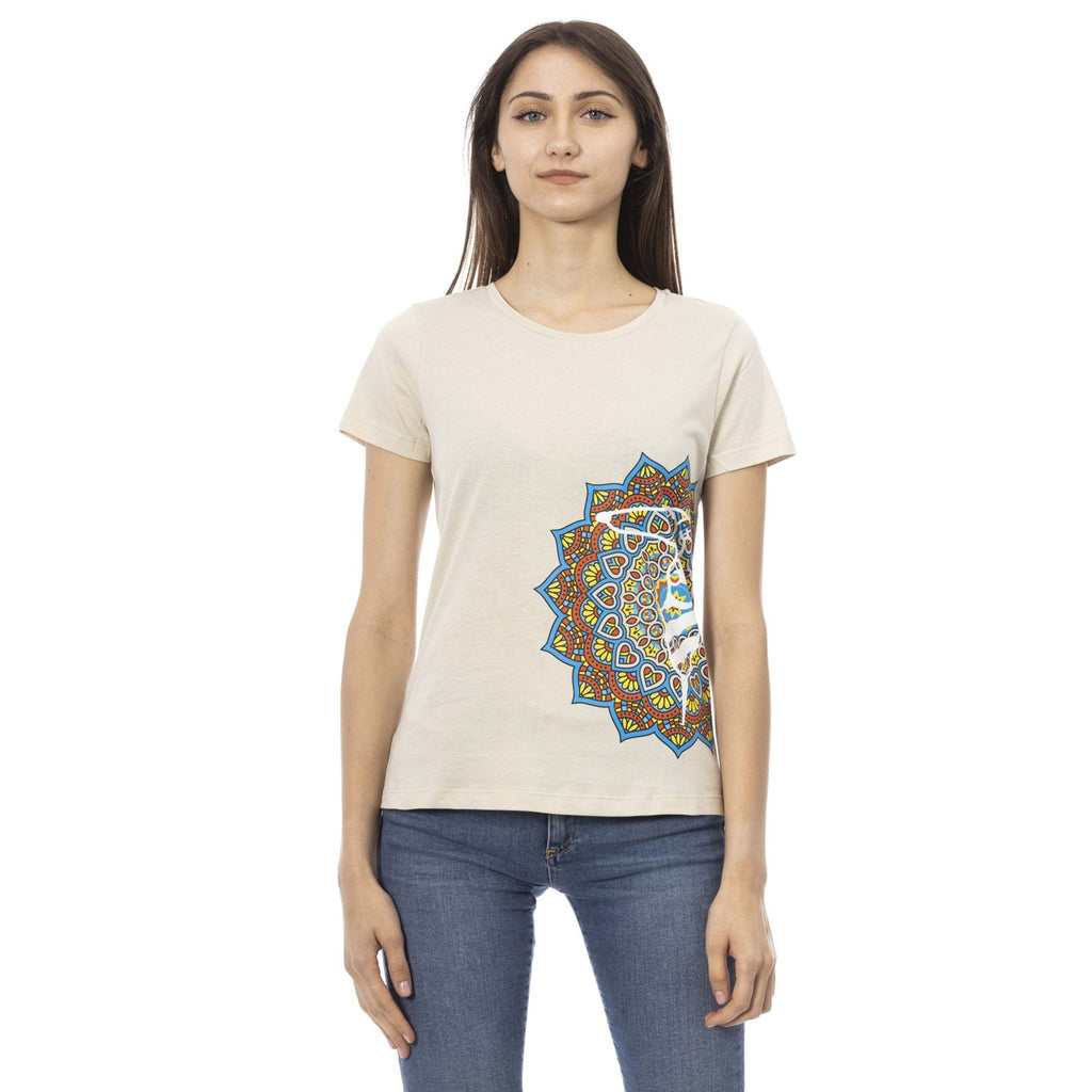Trussardi Action 2BT20 T-shirt Maglietta Donna Beige