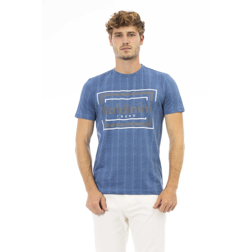 Baldinini Trend COMO TSU543 T-shirt Maglietta Uomo Azzurro