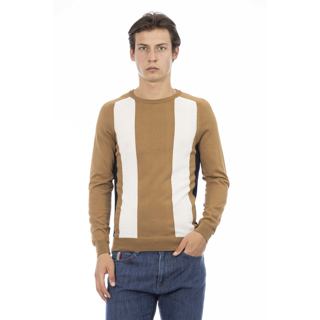 Baldinini Trend ROVIGO 6037 Maglia Uomo Made in Italy Marrone