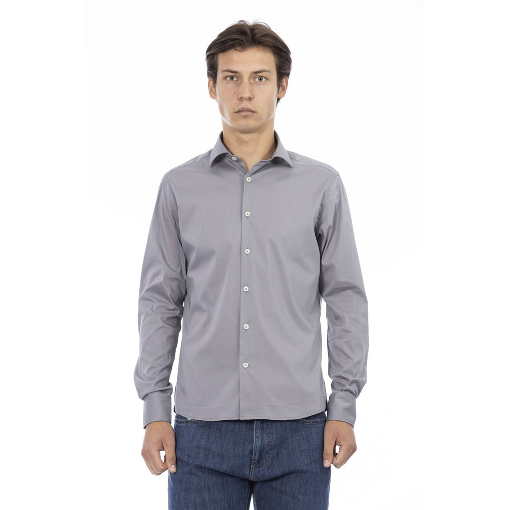 Baldinini Trend MELODY 678 Camicia Uomo Made in Italy Grigio