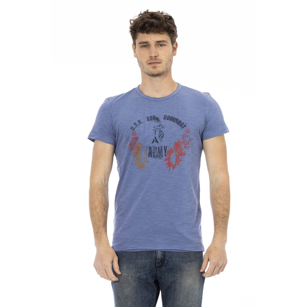 Trussardi Action 2AT17D T-shirt Maglietta Uomo Blu Avio