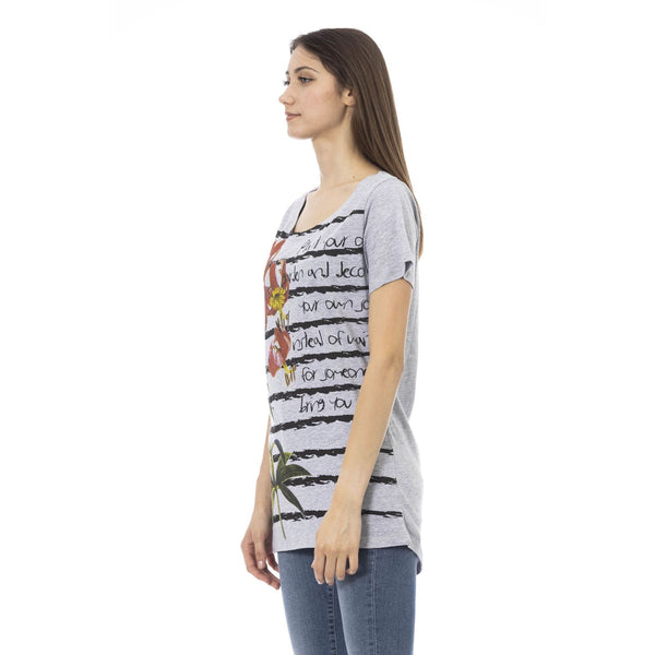 Trussardi Action 2BT04A T-shirt Maglietta Donna Grigio - BeFashion.it