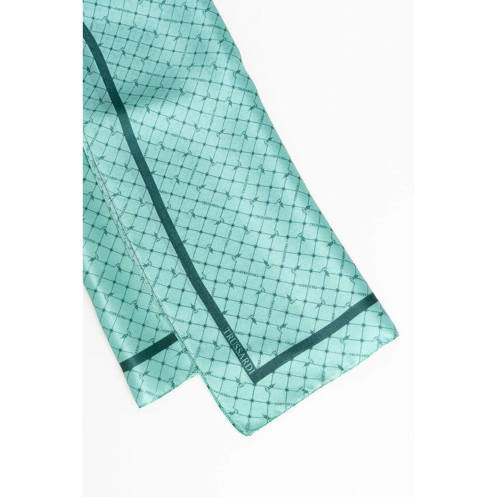 Trussardi 36Z000072Y000108 Sciarpa Donna Made in Italy Verde
