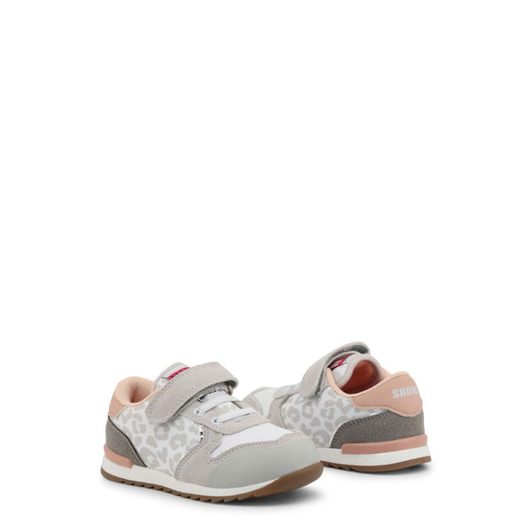 Shone 47738 Scarpe Sneakers Bambina Bimba Grigio Bianco Leopardato - BeFashion.it