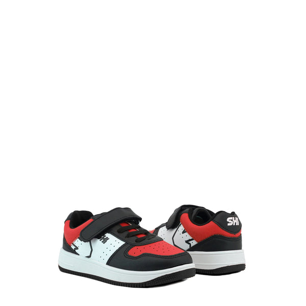 Shone 002-002 Sneakers Bambino Bimbo Bianco Nero Rosso