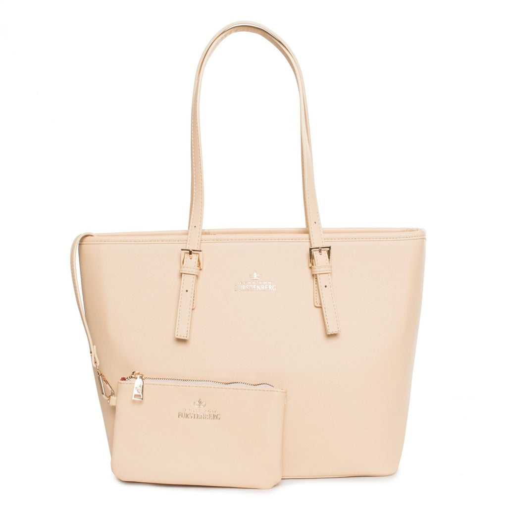 Egon Von Furstenberg FABRICE EVF0222 Borsa a Mano Donna Beige