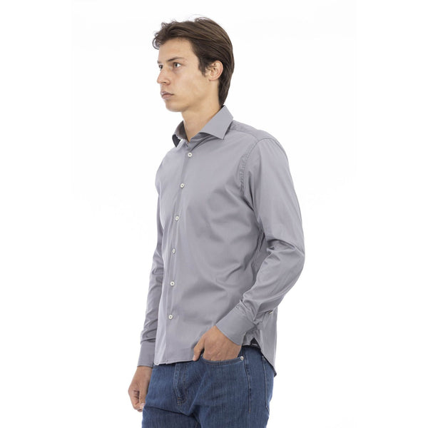 Baldinini Trend MELODY 678 Camicia Uomo Made in Italy Grigio