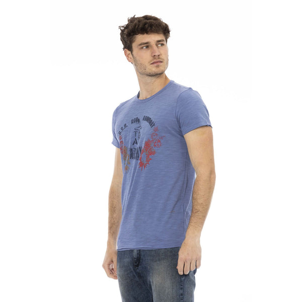 Trussardi Action 2AT17D T-shirt Maglietta Uomo Blu Avio