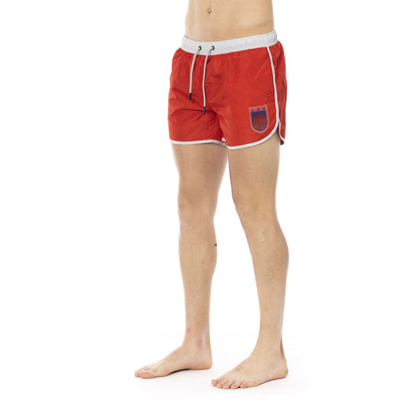 Bikkembergs Beachwear BKK1MBS04 Costume da Bagno Boxer Pantaloncini Uomo Rosso