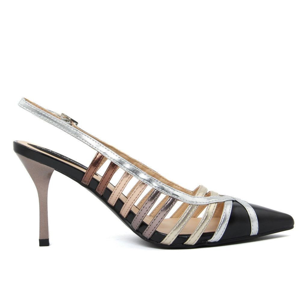 Fashion Attitude FAG M703 Sandali Donna Nero Argento - BeFashion.it