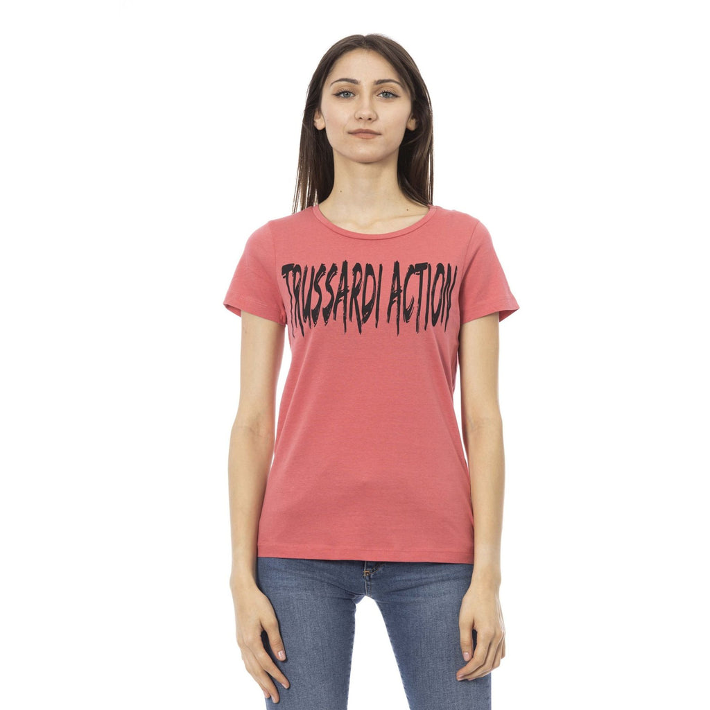 Trussardi Action 2BT01 T-shirt Maglietta Donna Rosa - BeFashion.it