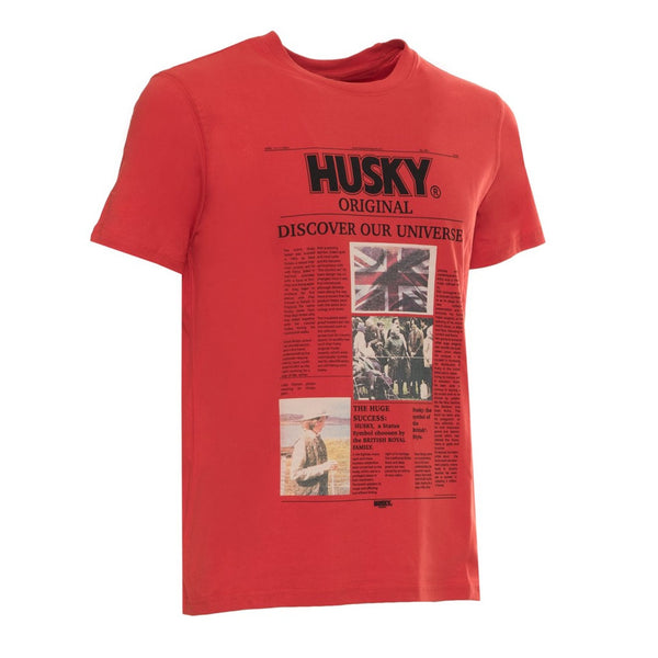 Husky TYLER HS23BEUTC35CO196 T-shirt Maglietta Uomo Rosso