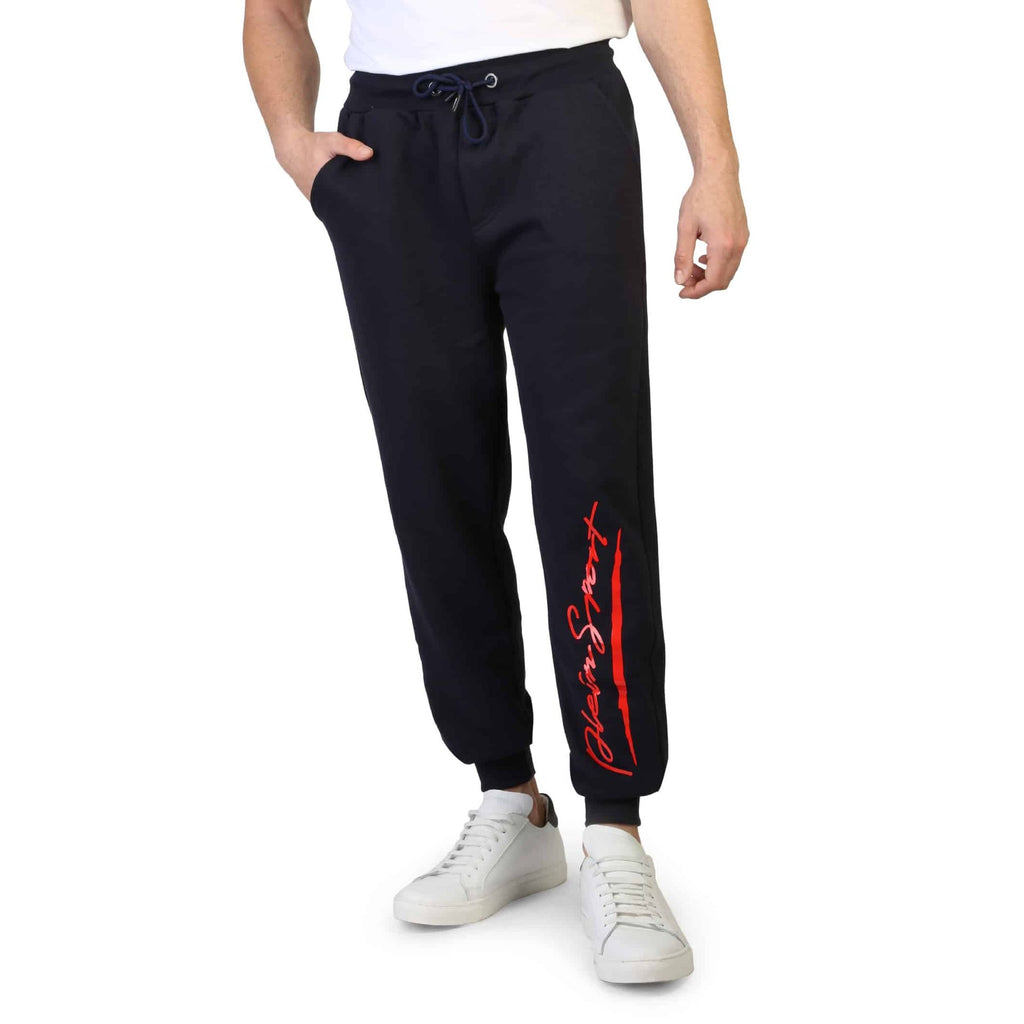 Plein Sport PFPS501I Pantaloni Tuta Uomo Made in Italy Blu Navy