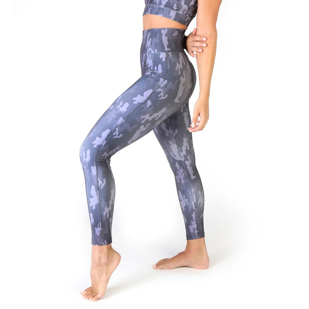 Bodyboo BB23956 Leggings Modellanti Donna Grigio Mimetico