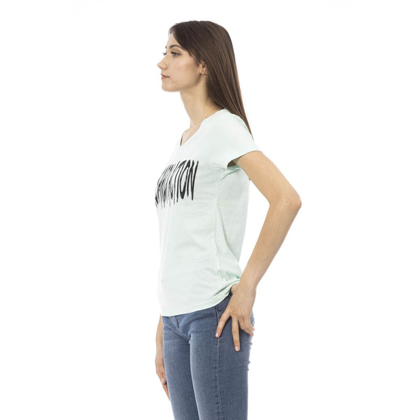 Trussardi Action 2BT26 T-shirt Maglietta Donna Verde Acqua - BeFashion.it