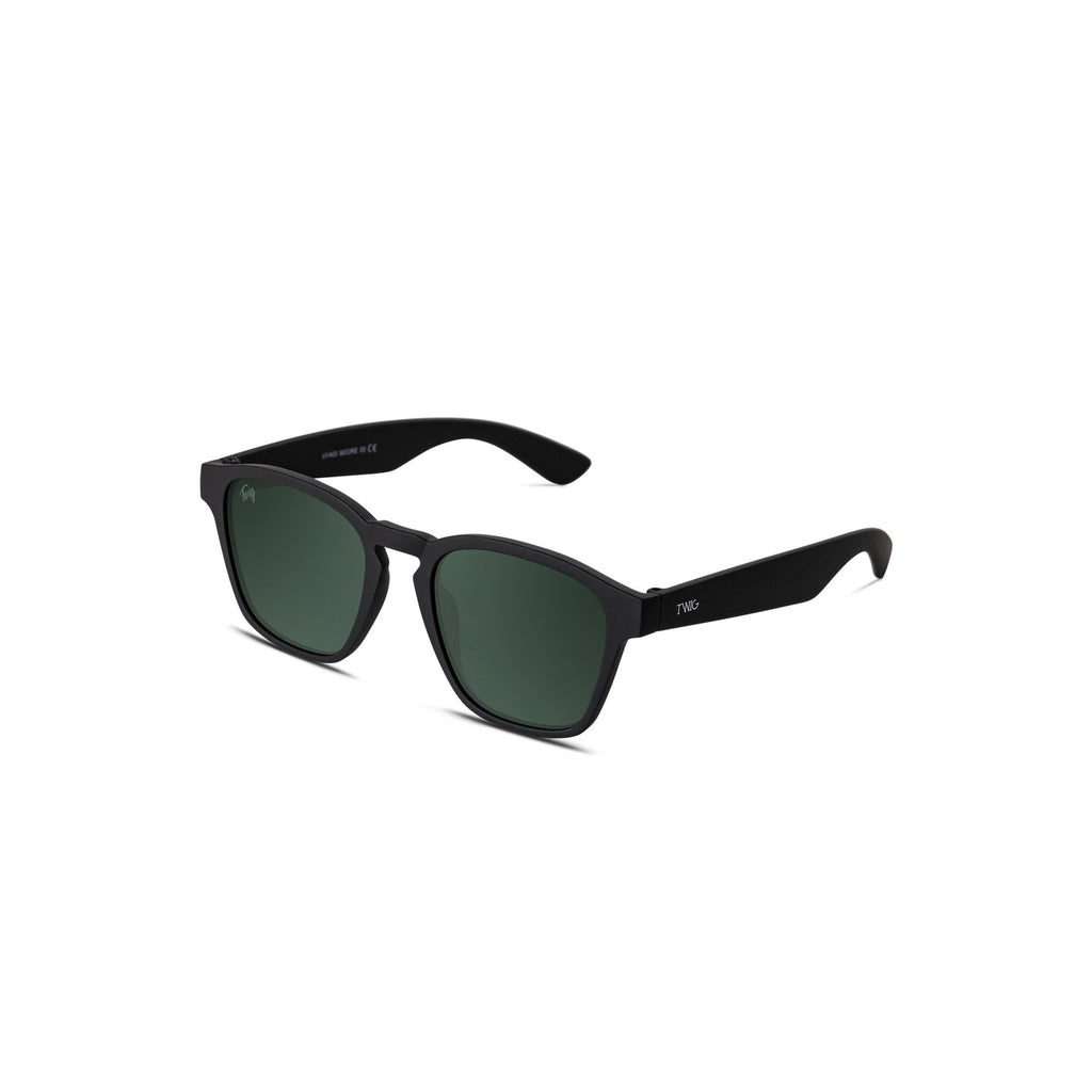 Twig MOORE MOR03 Occhiali da Sole Unisex Nero Verde