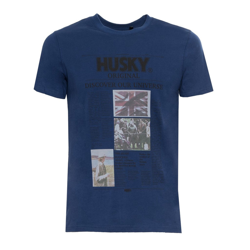 Husky TYLER HS23BEUTC35CO196 T-shirt Maglietta Uomo Blu
