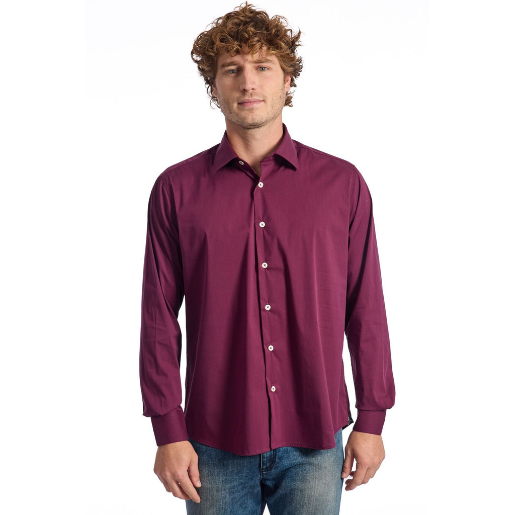 Baldinini Trend MELODY IT 933 Camicia Uomo Made in Italy Bordeaux - BeFashion.it